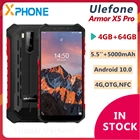 Смартфон Ulefone Armor X5 Pro, 4 + 64 ГБ, 5000 мАч, 5,5 дюйма, Android 10,0, 4G