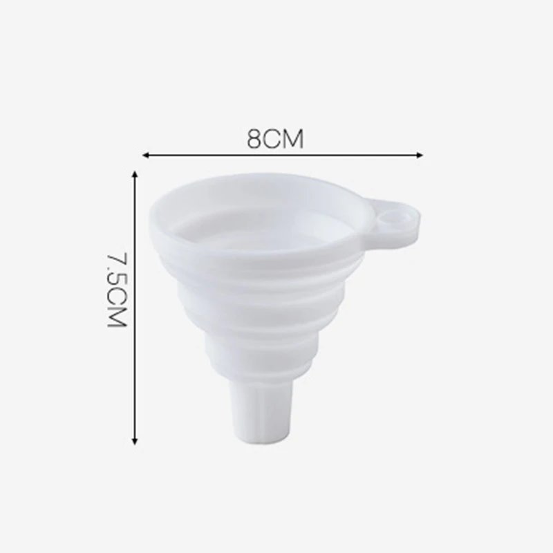 

Kitchen Tool Food Grade Silicone Funnel Folding Telescopic Long Neck Funnel Household Liquid Dispenser Liquid Filling Tools
