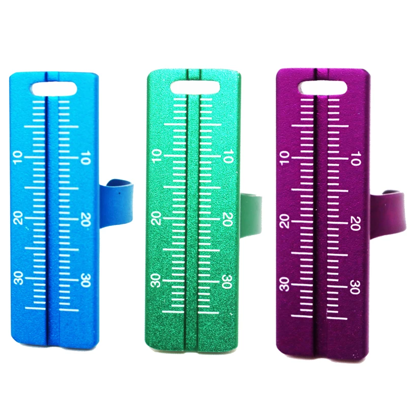

1/3PC Dental Rulers Finger Ruler Measuring Tool Aluminium Dentist Endo Finger Rulers Measure Scale Endodontic Dental Instruments
