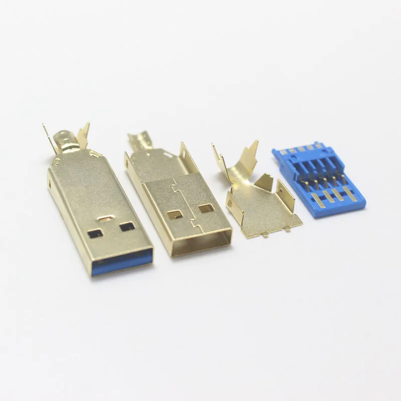 2 набора USB 0/3 0 тип А штепсельная Вилка для сварки позолоченные разъемы usb разъем 3