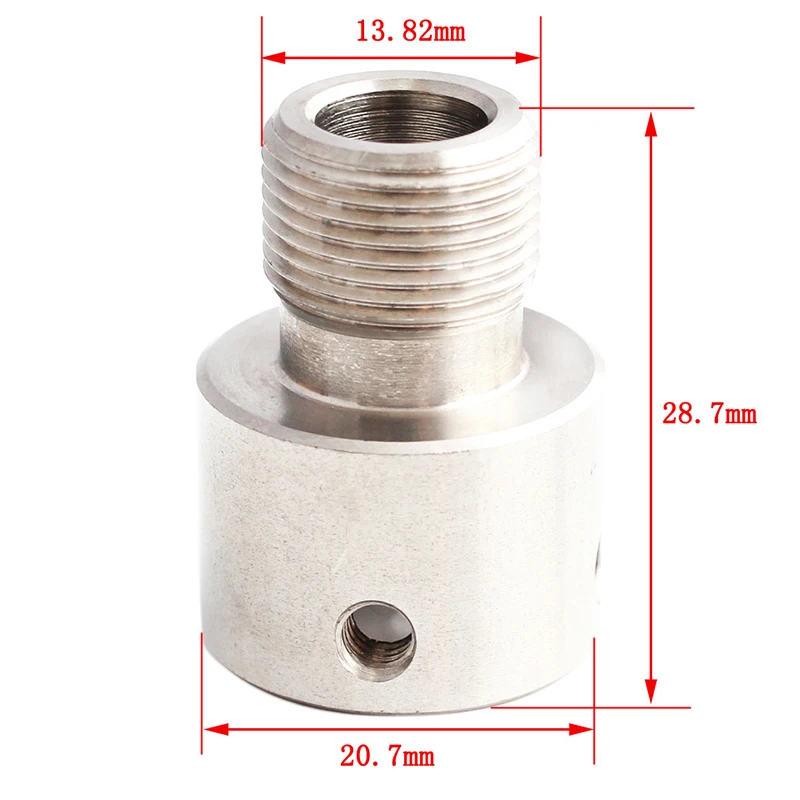 Тактический адаптер из нержавеющей стали M14 x 1 левый для резьбы AK/SKS 7 62*39 | Спорт и