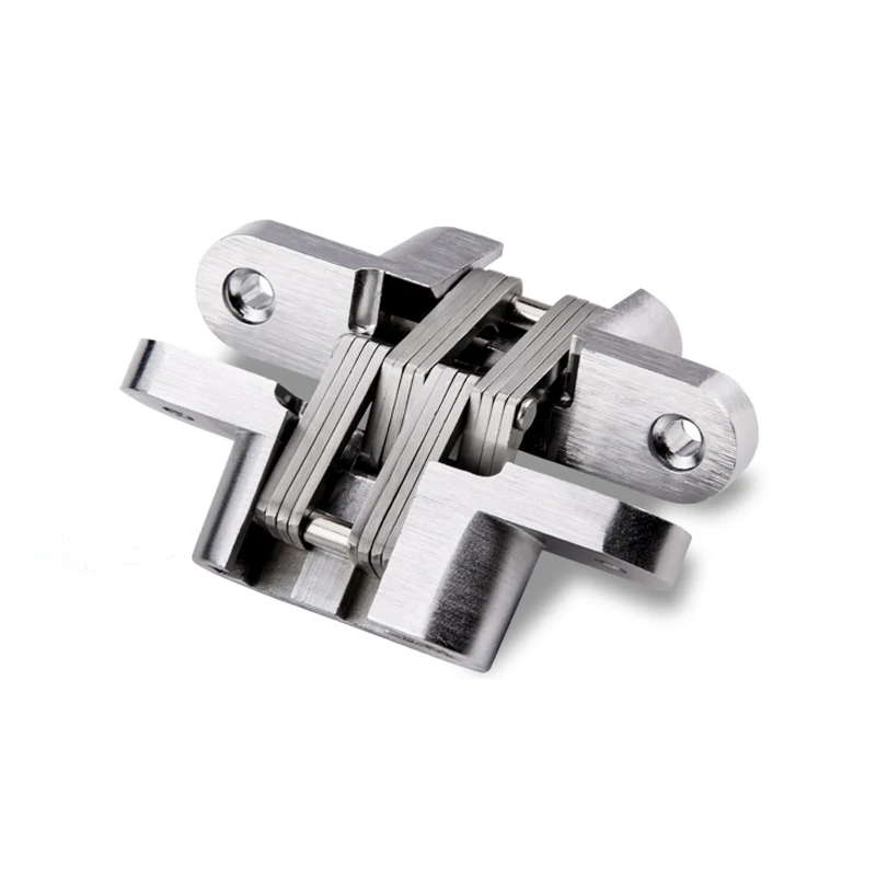 1 to 4 Pcs 304 Stainless Steel Hidden Hinges Invisible Concealed Cross Door Hinge Bearing 180Degree With Screw For Folding | Обустройство