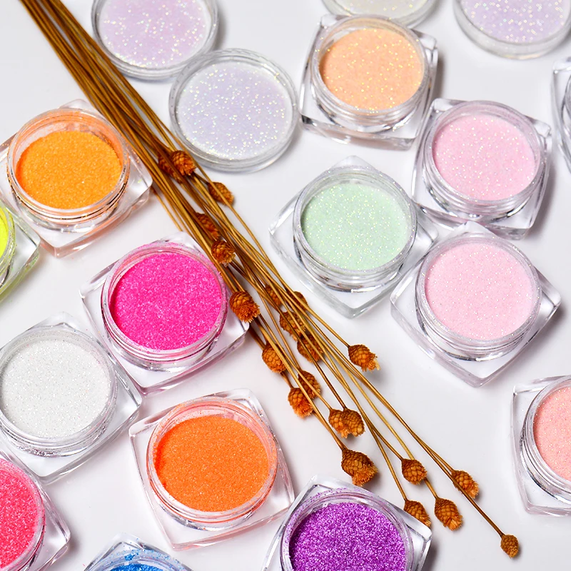 1 коробка блестящий порошок для ногтей голографический сахар блестящая Пыль