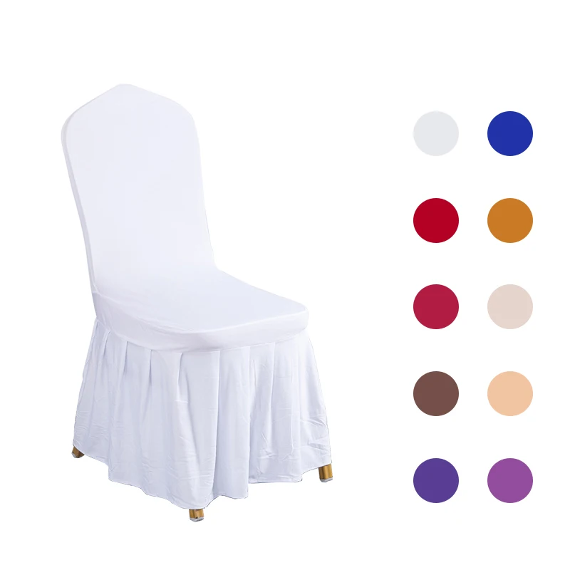 Современные Простые Свадебные банкетные чехлы для стульев растягивающиеся