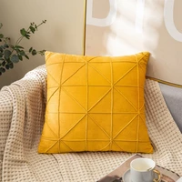 inyahome cozy throw sofa pillowcase luxury throw pillow for home decorative euro covers for bed couch sofa super soft coussin