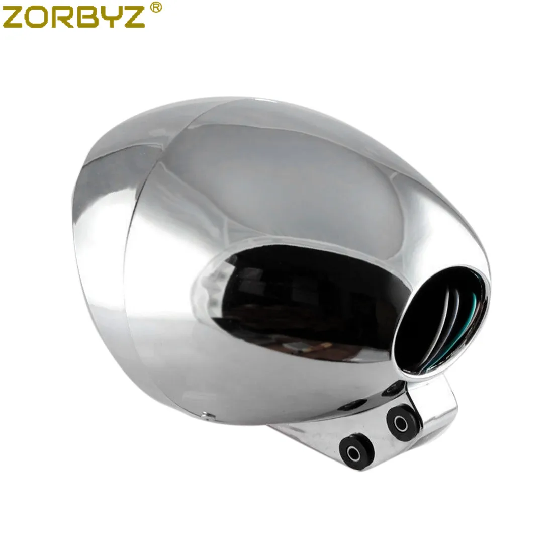 ZORBYZ мотоцикл 6 5 "Хромированная пуля фара подходит для Harley Cruise Honda Steed Shadow