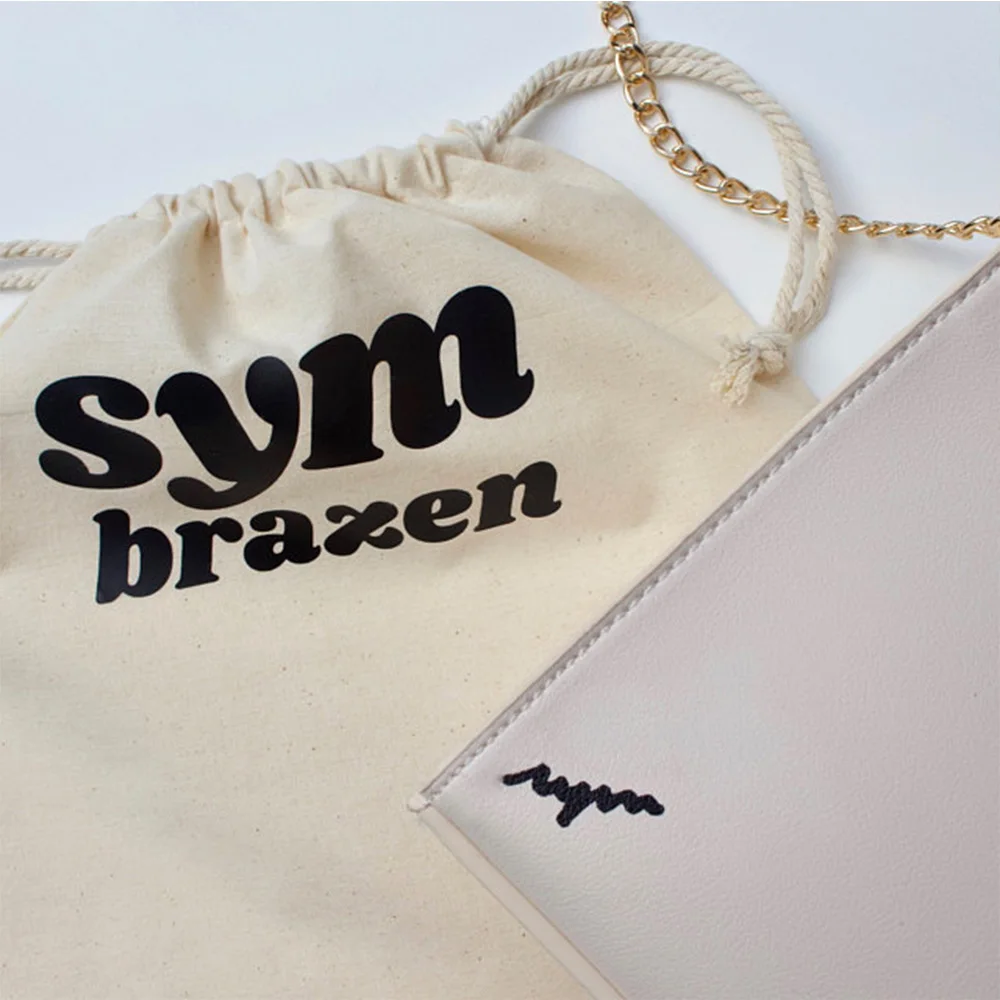 

50pcs Personalized Natural Cotton Bags Drawstring Promotional Muslin Bags Wedding Favor Gift Packing Bag Jewelry Party Bags