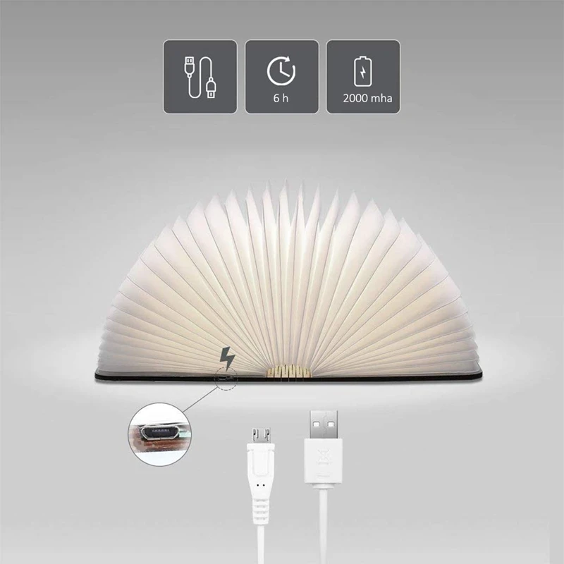 Складная Настольная лампа деревянный светодиодный портативный Настольный