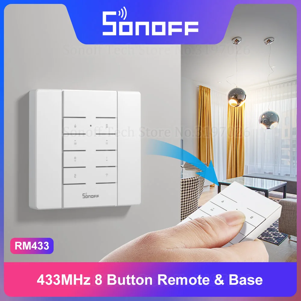 Пульт дистанционного управления Itead Sonoff RM433 дистанционное управление через 8