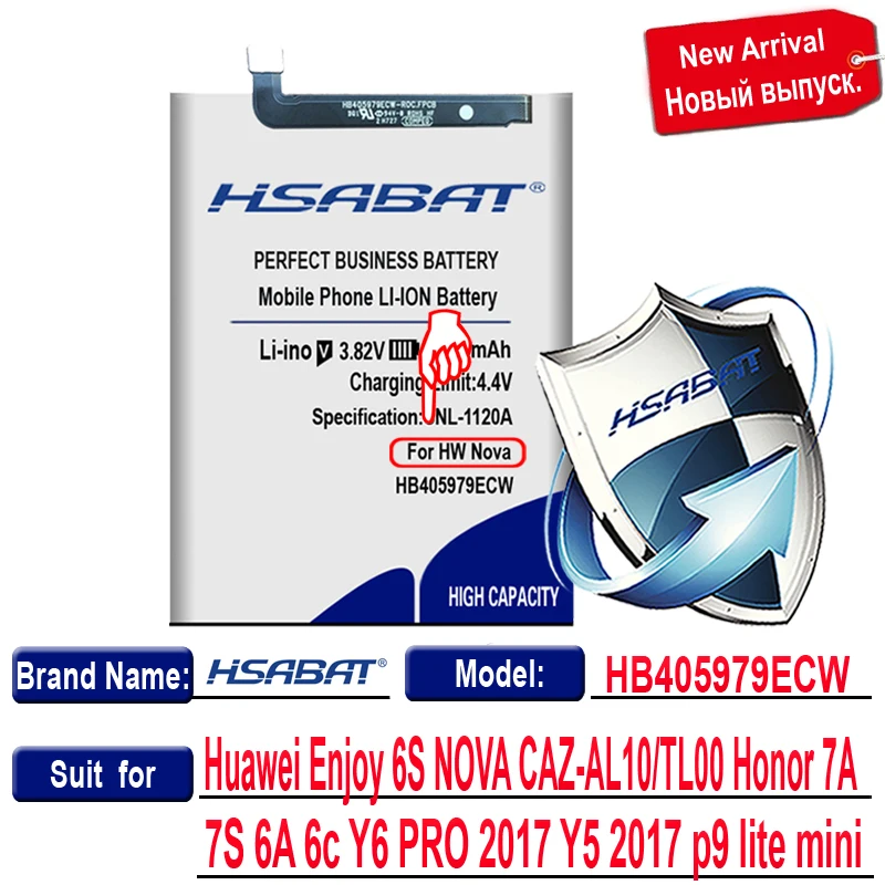 Аккумулятор HB405979ECW для Huawei Enjoy 6S NOVA CAZ-AL10/TL00 Honor 7A фотоаппаратов моментальной
