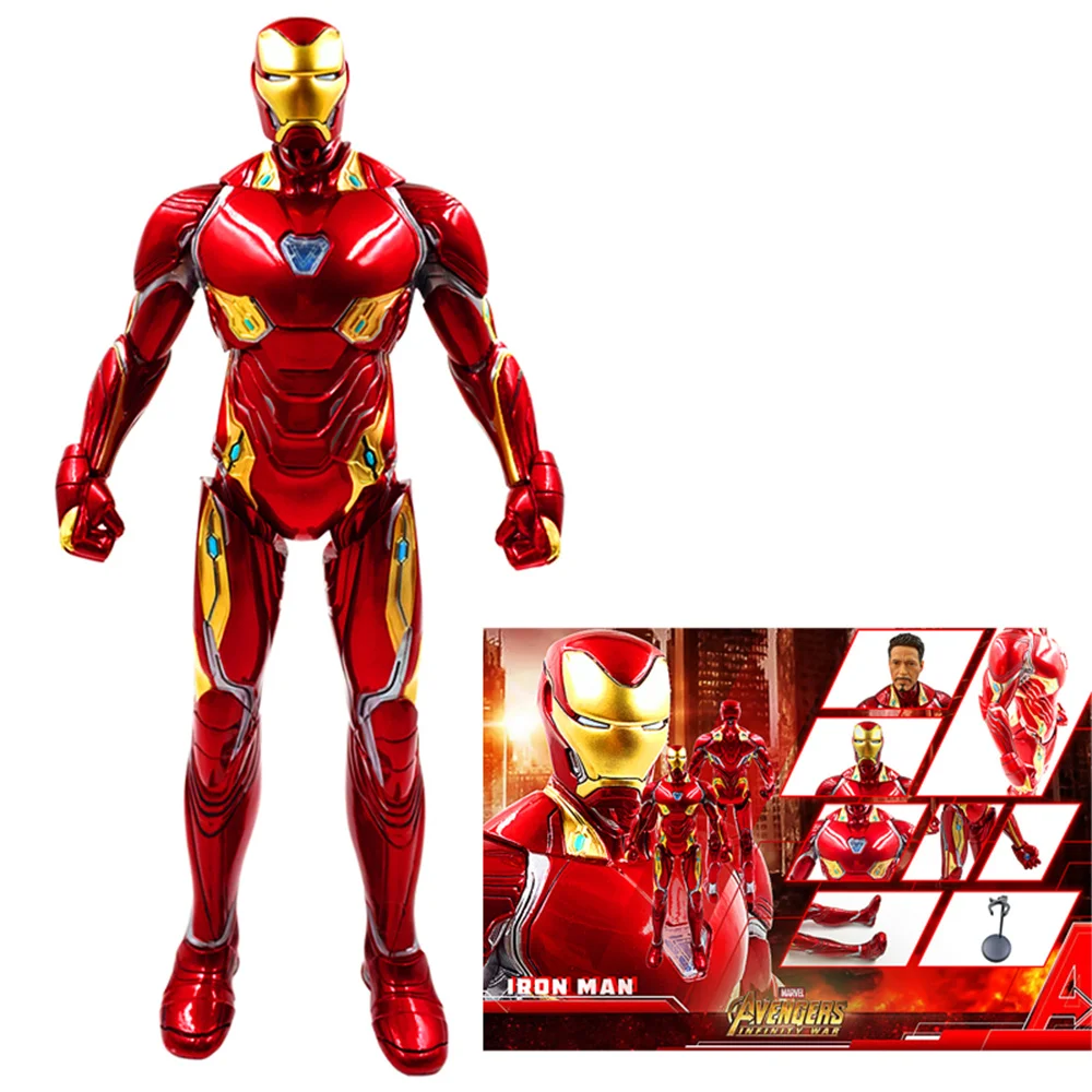 

Marvel Avengers Tony Stark 1/6 Iron Man MK50MK2 Silver Model Figure Decoration Boy Toy Gift Collection