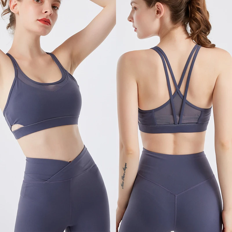 

Yoga Suit For Women's Sportswear Workout Clothes Athletic Wear Sports Gym Push Up Running Vest Pants Two-Piece Suit For Fitness