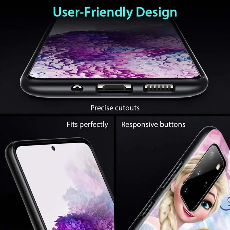 

Disney Princess Aisha for Samsung S20 FE Ultra Plus A91 A81 A71 A51 A41 A31 A21S A72 A52 A42 A02S Soft Black Phone Case