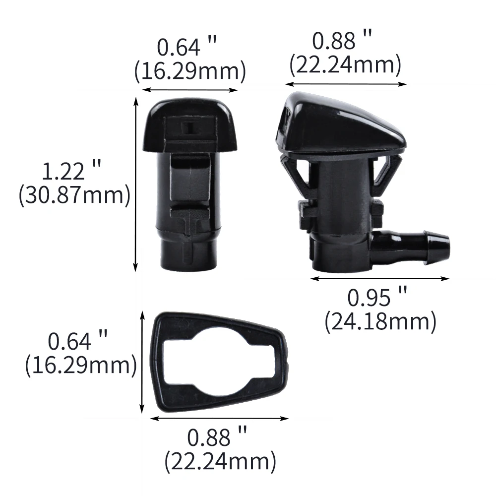 MIKKUPPA 2 шт. сопло омывателя ветрового стекла для 2005-2013 Chevy Malibu/ 2005-2010 Pontiac G6/2007-2010 Saturn
