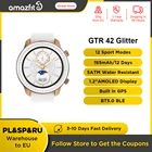 Оригинальные Смарт-часы Amazfit GTR 42 мм Блестящий выпуск 5ATM женские часы 12 дней батарея управление музыкой для телефонов Android IOS