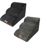 Собак кошек животных 3 шага съемный Non-slip пандус восхождение съемный кровать лестница свободно подходит столбик спущенных петель на собака Лестницы лестница для животных