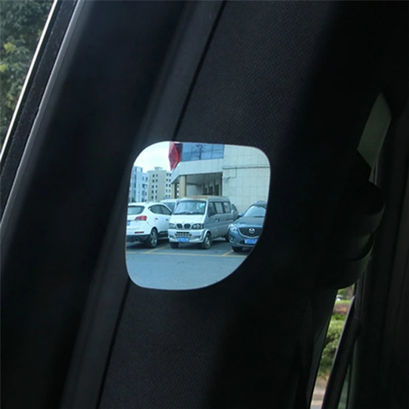 2pcs Car Blind Spot Mirror Framless Wide Angle Round Convex Small Side 360 Degree Blindspot Rearview Parking | Автомобили и