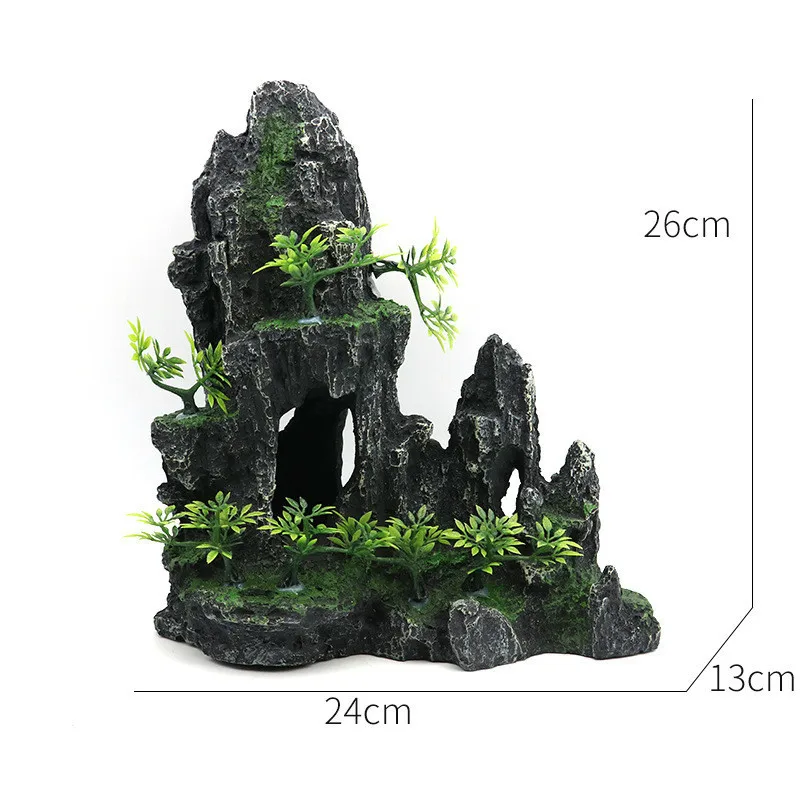 Украшение для большого аквариума искусственные камни ландшафтного декора