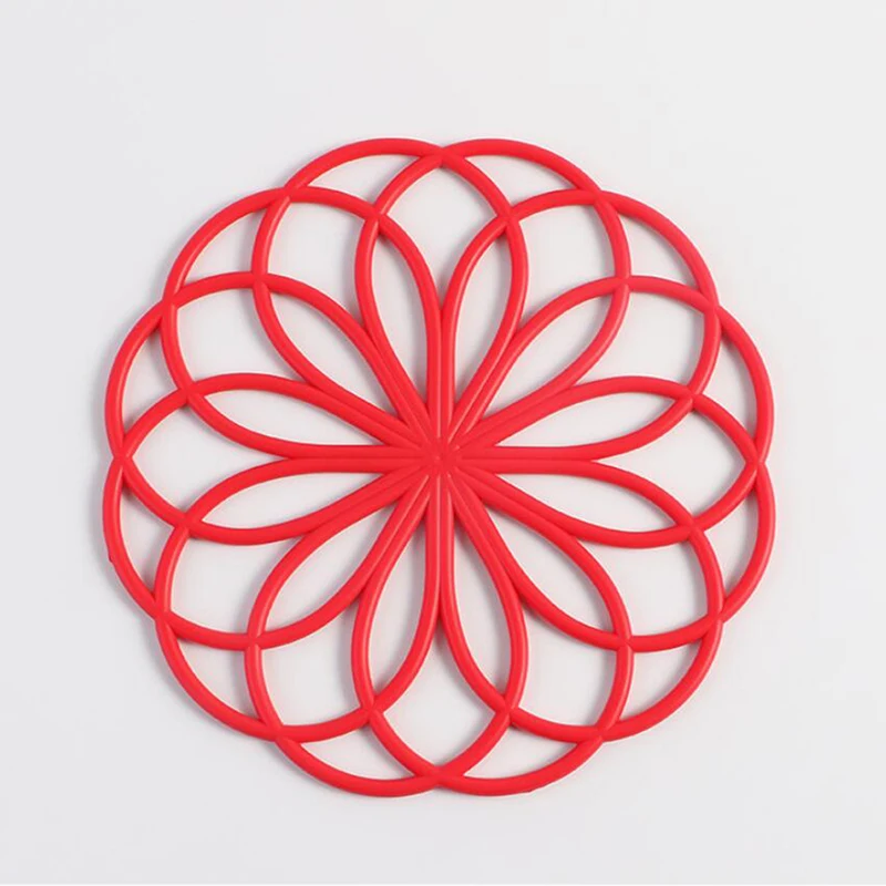 Креативный цветочный Подставка под напитки из пищевого силикона термостойкий