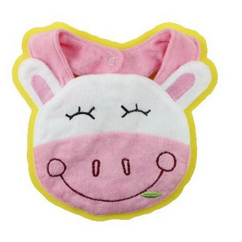 100% Cotton Baby Bib Three-dimensional Animal Modeling Soft Cute Unisex Newborn Burp Cloths | Детская одежда и обувь