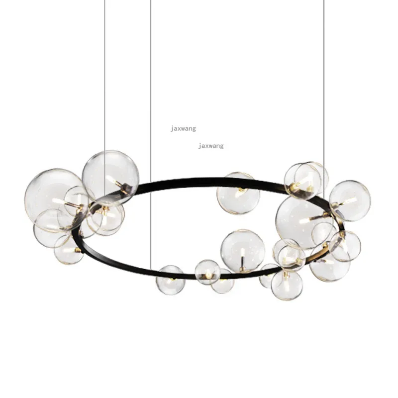 

American Glass Decor LED Pendant Lights Nordic Light Luxury Living Room Hanglamp Modern Restaurant Lustre Suspension Luminaire