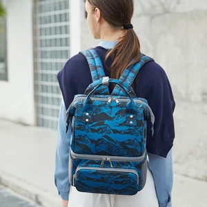 breast pump backpack diaper backpack storage milk bag double layer with cooler for work mom free global shipping
