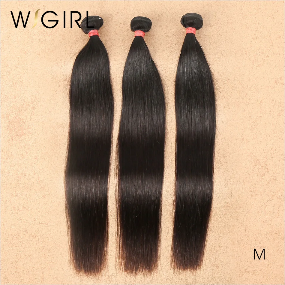 Wigirl перуанские волосы пряди прямые человеческие 8 30 32 дюйма 3/4 натуральные Remy для