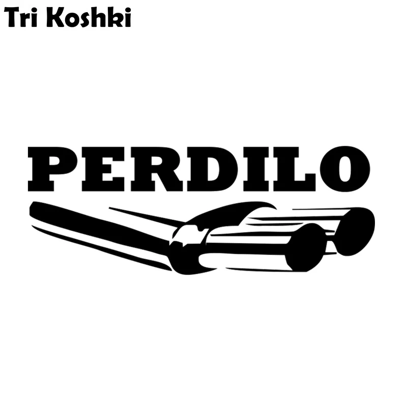 Наклейка на автомобиль Tri Koshki HZX1461 Perdilo глушитель виниловые наклейки водостойкая наклейка на кузов автомобиля заднее окно грузовик наклейка