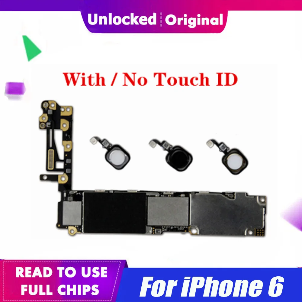 Для IPhone 6 4 7 дюймов материнская плата с сенсорным ID защитой от отпечатков пальцев