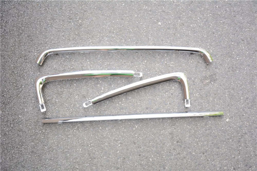 1 комплект/4 шт. хромированная решетка бампера гриль литье под давлением Накладка