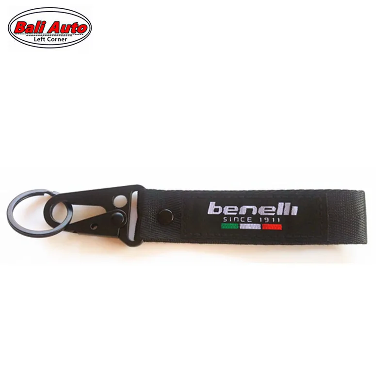 Left Corner Motorcycle Embroidery Key Holder Chain Collection Keychain For Benelli |