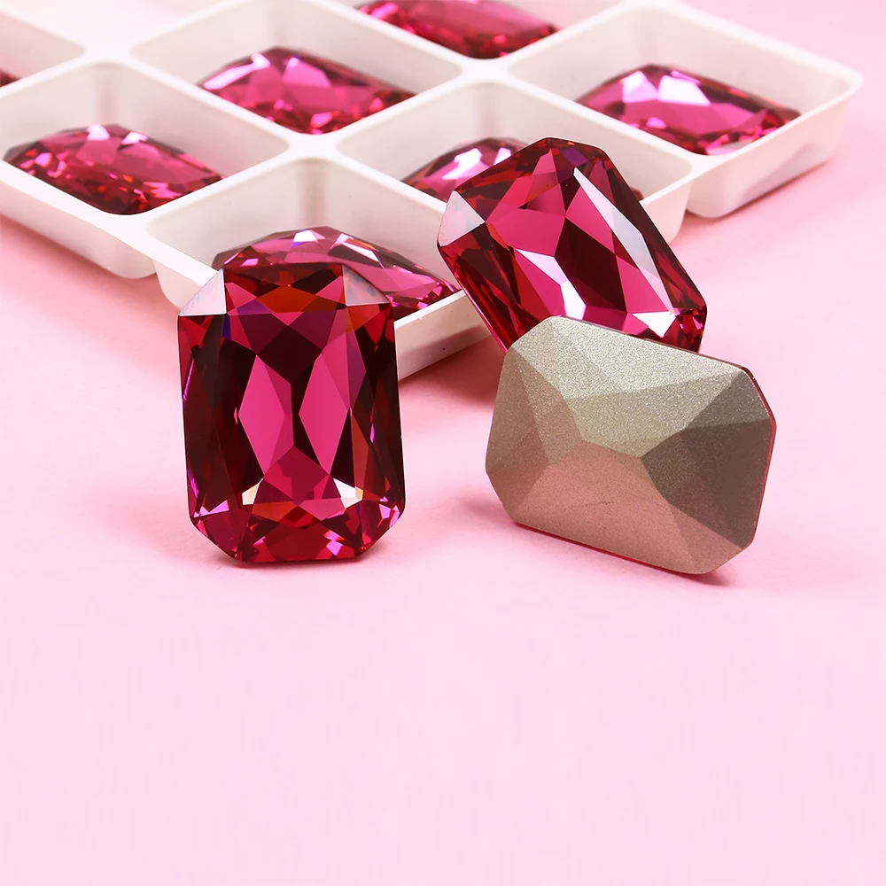 Квадратные Восьмиугольные Стразы K9 для одежды стразы нейл-арта 3D с заостренной