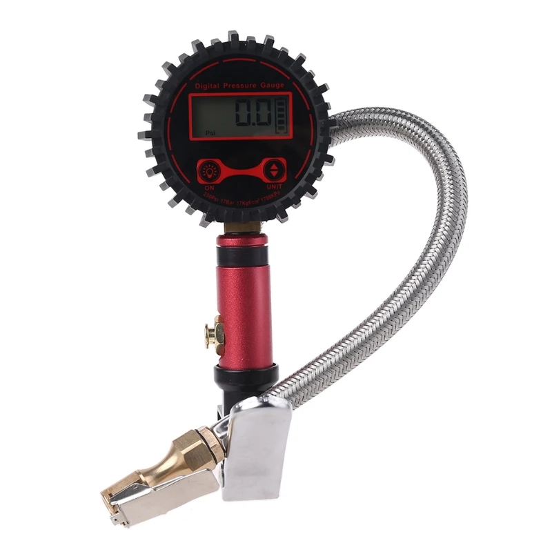 Цифровой шиномонтажный насос FlowPro с манометром-250 PSI легко читаемый светящийся