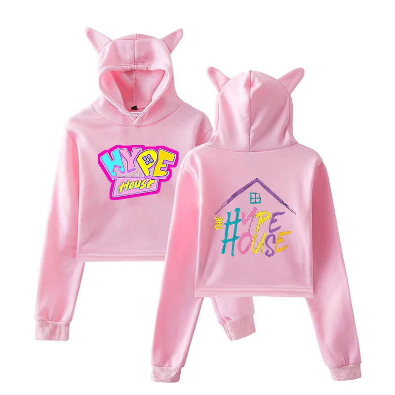 Толстовка с капюшоном The Hype House для женщин и девочек худи принтом подростков