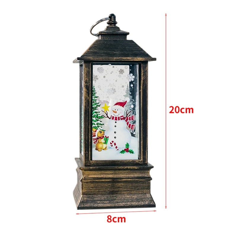 Big deal Christmas Decoration Candlestick Pendant Table Lamp Decor Ornaments Creative Printed Gift Wind Ligh | Лампы и освещение