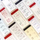 Блокнот для записей серии почтовый штамп в стиле ретро, 50 листов, декоративный винтажный блокнот для записей, Канцтовары для записей, офисные принадлежности