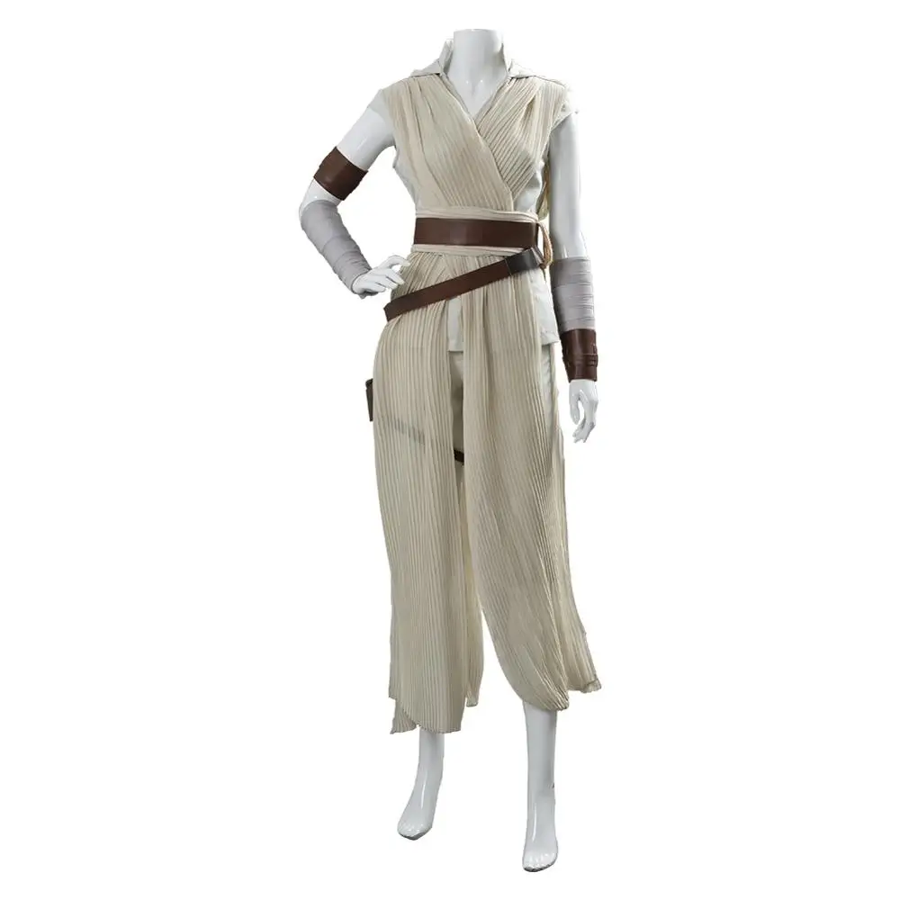 Звездный Косплей Wa подъем Скайуокера Рей косплей костюм наряд платье Хэллоуин