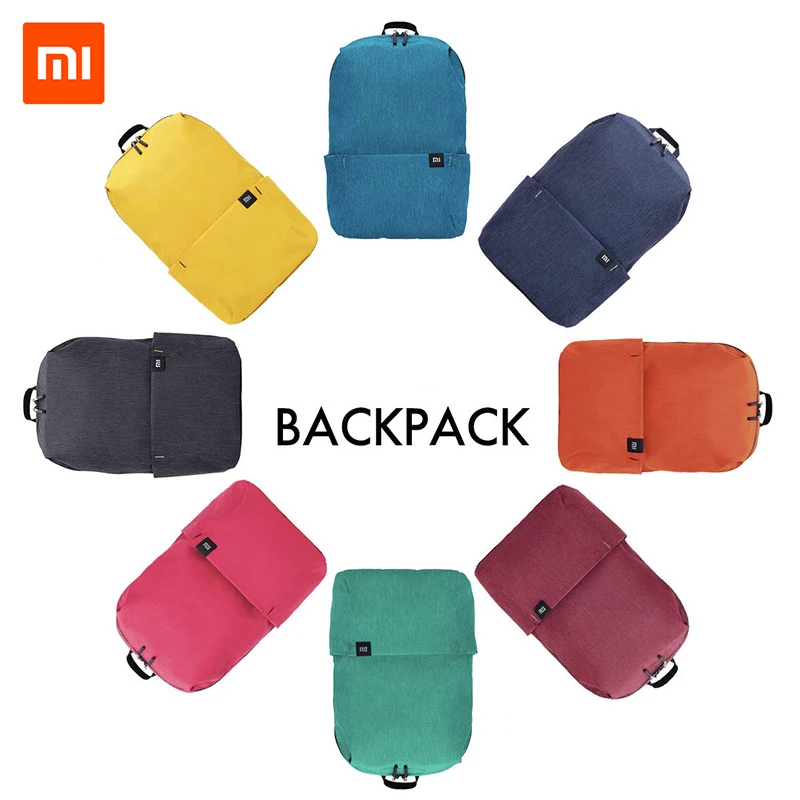 Xiaomi красочный маленький рюкзак 10л вместительность 8 цветов четыре уровня водоотталкивающие спортивные нагрудные сумки унисекс
