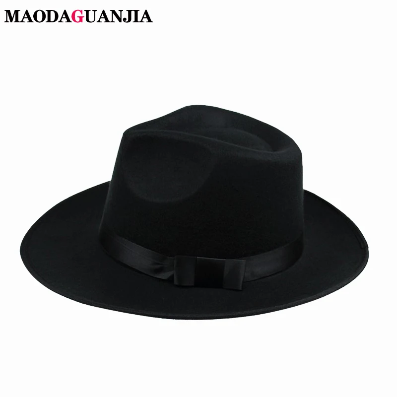 Шляпа Колокол для мужчин и женщин модная Панама из мягкого фетра в винтажном