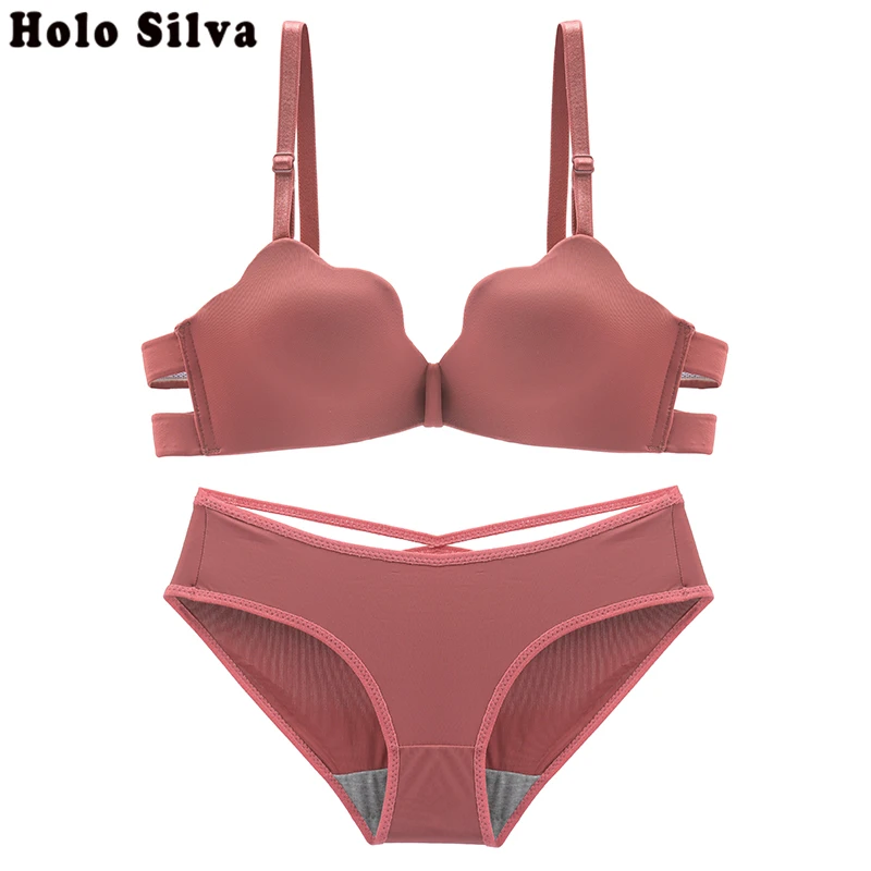 Комплект женского Бесшовного нижнего белья с чашками пуш-ап 1/2 | Женская одежда