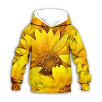 funny sunflower 3d printed hoodies family suit tshirt zipper pullover kids suit funny sweatshirt tracksuitpant shorts