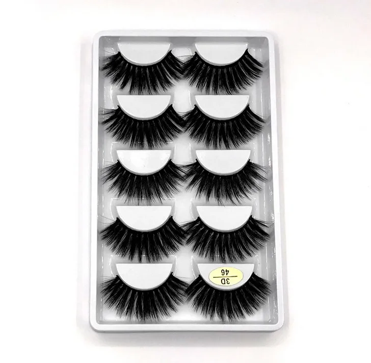 5 пар 3D норковые ресницы натуральные Мягкие Накладные инструменты для макияжа