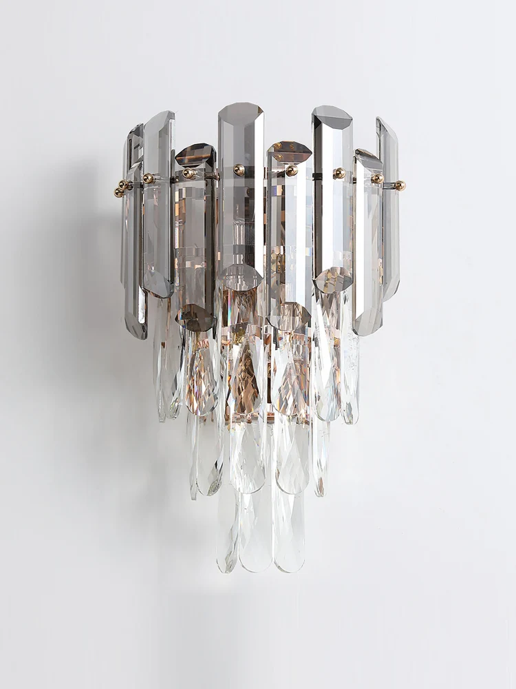 Роскошная хрустальная настенная лампа K9 для гостиной интерьера телевизора
