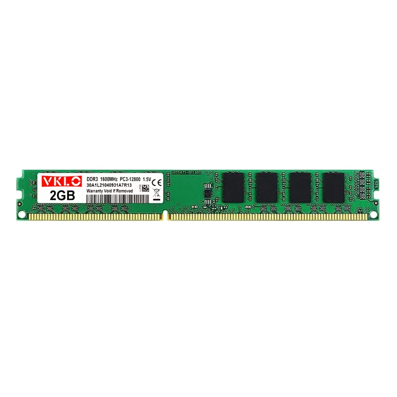VKLO DDR2 DDR3 1GB 2GB 4GB 8GB DIMM RAM PC2 5300 6400 PC3 10600 12800 Intel and AMD Desktop Computer memory 2RX8 2-sides Non ECC