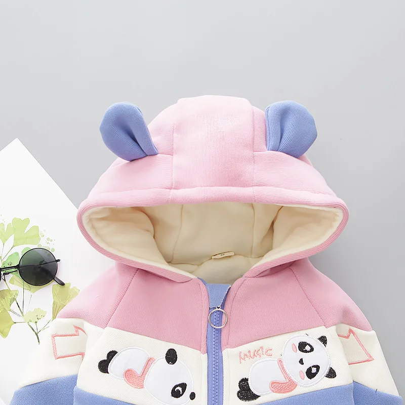 Розничная! детский зимний костюм для 1-4 лет, зимний кашемировый плотный теплый костюм с Микки Маусом для маленьких девочек и мальчиков, одежда для маленьких девочек