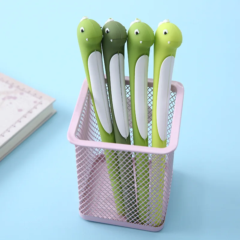 

36 pcs/lot Creative Dinosaur Gel Pen Cute 0.5 mm Signature Pen Promotional Gift Stationery School Supplies