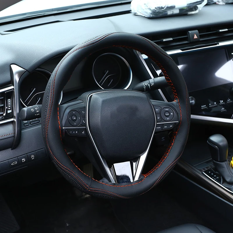 38 см многоцветный чехол рулевого колеса автомобиля DIY микрофибра кожа ручное покрытие Швейные иглы и нитки внутренние наборы Аксессуары