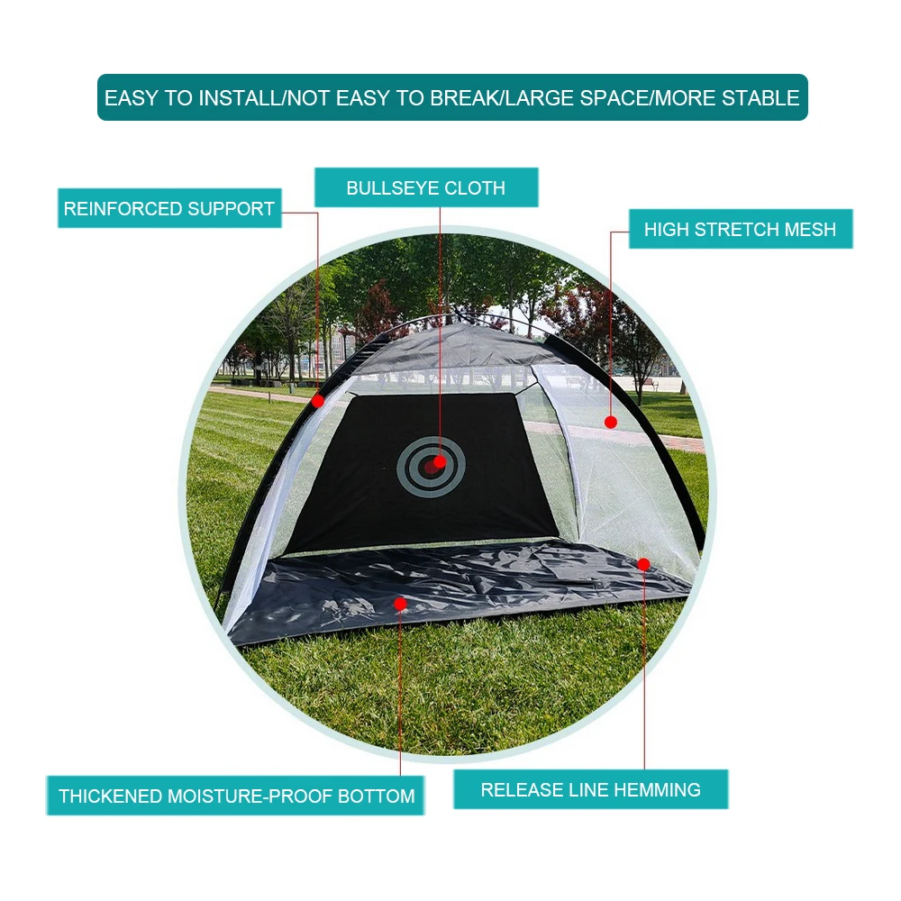 Satin Al 2M Golf Pratik Net Golf Isabet Kafes Kapalı Açık Bahçe Otlak Uygulama çadırı Golf Eğitim Ev Spor Ekipmanı