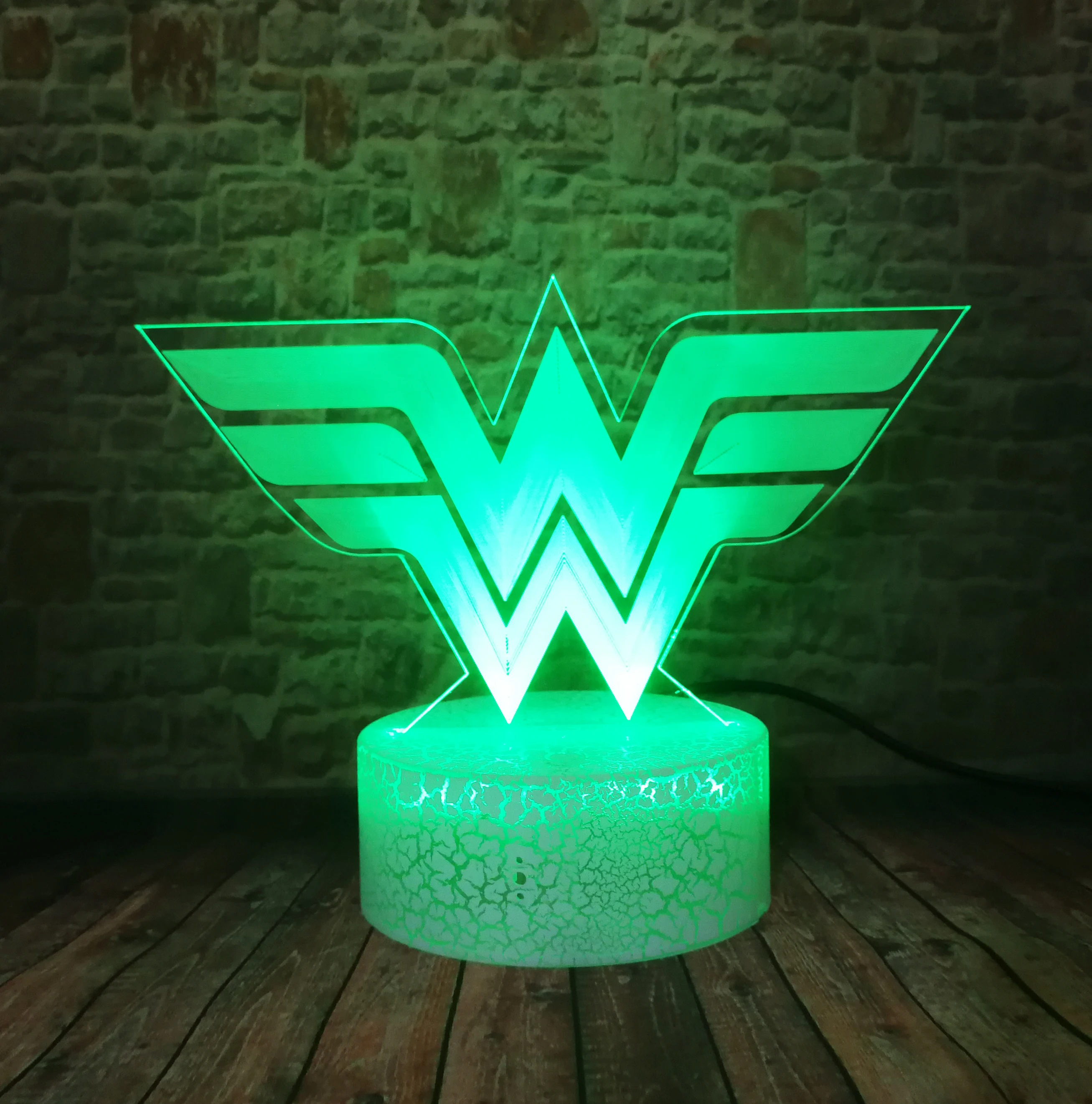 DC Comics логотип Чудо Женщины супергерой Лиги Справедливости Забавный 3D Визуальный