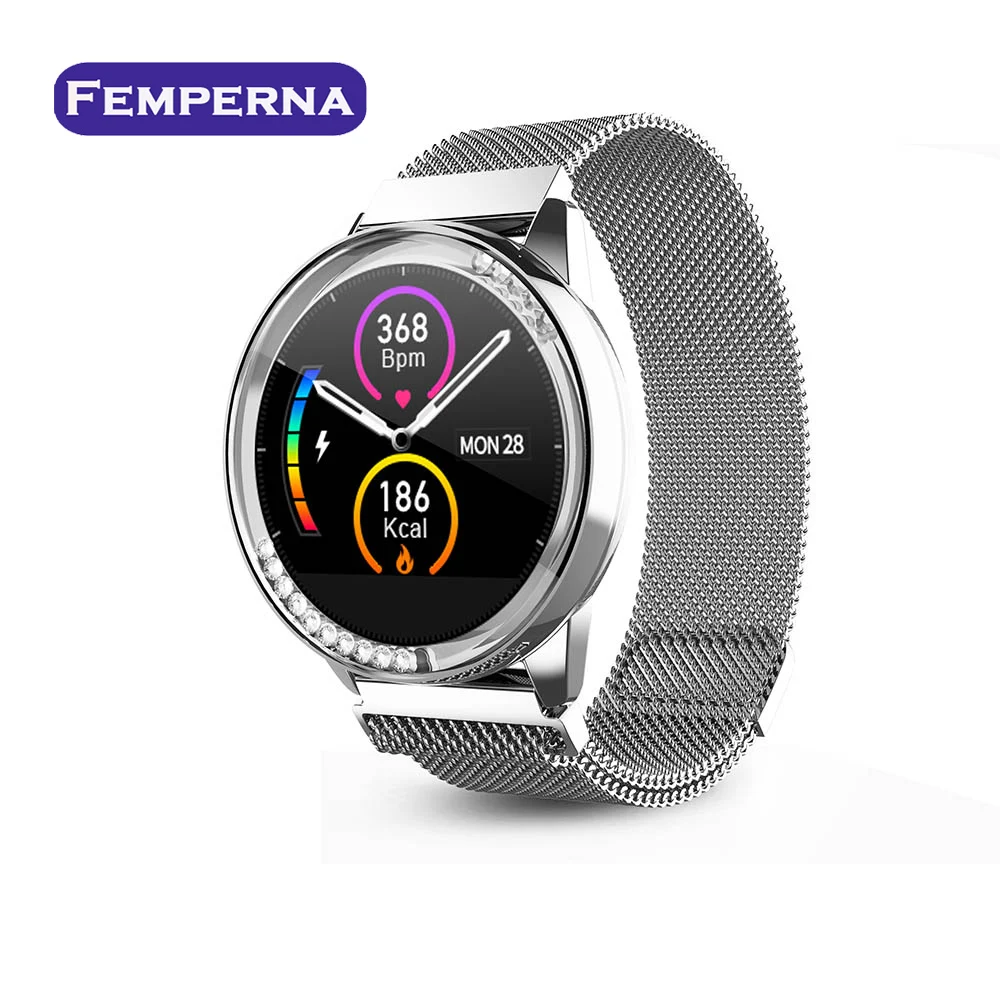Femperna LT05 Смарт-часы для женщин 24 часа продолжить Обнаружение сердечного ритма кровяное давление, умные часы для Android IOS